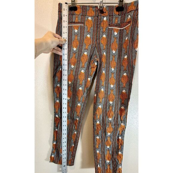 NWOT Anthropologie Cartonnier Capri Crop Flowing Fish Pants Slacks Women's 6 - Picture 7 of 12